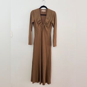 Dolan Left Coast Long Sleeve Brown Dress